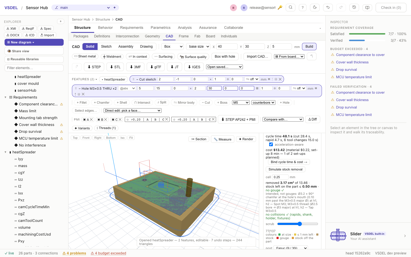 CAM stock-removal simulation